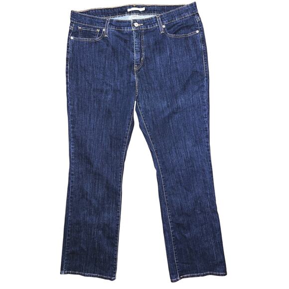 Levi's Classic Bootcut Dark Wash Jeans 20W - Picture 1 of 7